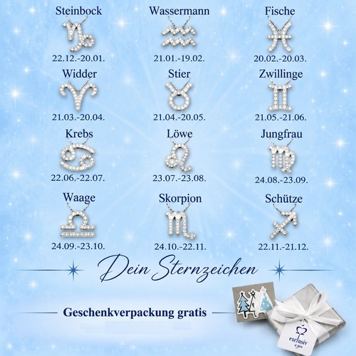 Sternzeichen anhänger mit - sternzeichen,